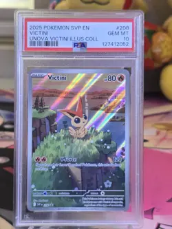 2025 Pokemon SVP EN Victini Unova Victini Illusion Collection #208 psa 10 - Image 3