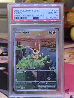 2025 Pokemon SVP EN Victini Unova Victini Illusion Collection #208 psa 10 - Image 4