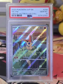 2025 Pokemon SVP EN Victini Unova Victini Illusion Collection #208 psa 10 - Image 5
