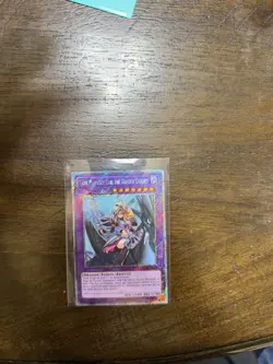 Yugioh TCG Dark Magician Girl the Dragon Knight (Platinum Secret Rare RA03-EN258 - Image 1