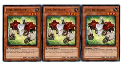 Yugioh- 3X Junk Defender - Rare - 1st Edition - PHSW-EN097 - Near Mint - Image 1