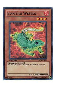 Yugioh- 1X Evoltile Westlo - Super Rare - 1st Edition - PHSW-EN017 - Near Mint - Image 1