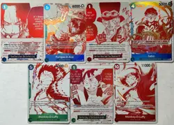 OP13 3rd Anniversary Treasure Pack Campaign Promo Set Of 7 | One Piece | English - Image 1