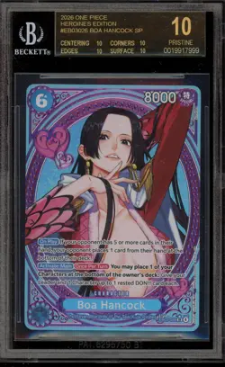 One Piece CCG Boa Hancock Heroines Edition EB03-026 BGS 10 BLACK LABEL - Image 1