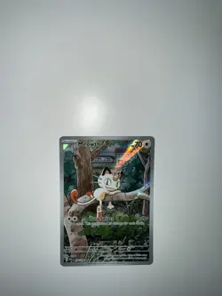 Pokemon TCG Meowth 106/094 Phantasmal Flames Illustration Rare NM+ - Image 1