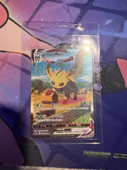 Pokemon Card Leafeon VMAX 089/069 Korean Eevee Heroes Alt Art Holo Card - Image 1