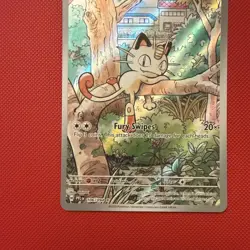 Pokemon TCG Meowth Phantasmal Flames- illustration Rare- 106/094 NM - Image 2