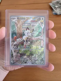Pokemon TCG Meowth Phantasmal Flames Illustration Rare 106/094 Pack Fresh NM-M - Image 1