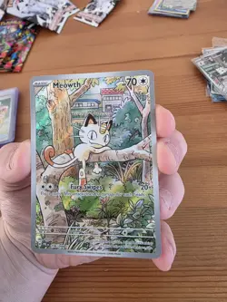 Pokemon TCG Meowth Phantasmal Flames Illustration Rare 106/094 Pack Fresh NM-M - Image 2