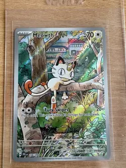 Pokemon TCG Meowth 106/094 Phantasmal Flames Illustration Rare NM/M - Image 1