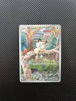 Pokemon TCG Meowth 106/094 Phantasmal Flames Illustration Rare NM/M - Image 1