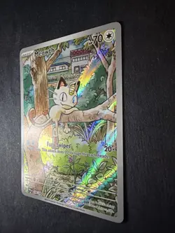 Pokemon TCG Meowth Illustration Rare Phantasmal Flames 106/094 English NM - Image 2
