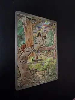 Pokemon TCG Meowth Illustration Rare Phantasmal Flames 106/094 English NM - Image 3