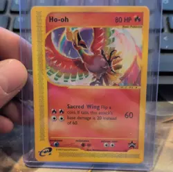 Ho-oh Wotc Promo 52/53 Promo Pokemon Card 80 HP Sacred Wing 60 English - Image 1