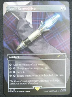 Sonic Screwdriver Borderless Foil - SLD - Mtg Card #1ZY - Image 1