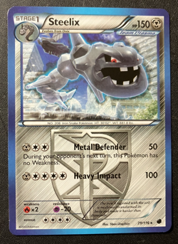 Steelix 79/116 - 2013 Pokemon Plasma Freeze Rare Card - CLEAN NM - Image 1