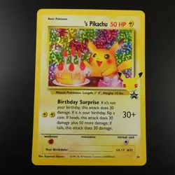 Birthday Pikachu 24 Pokemon Celebrations Collection Holo Card - Image 1