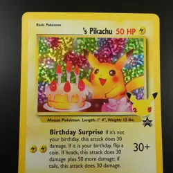 Birthday Pikachu 24 Pokemon Celebrations Collection Holo Card - Image 2