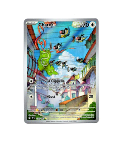 Pokemon Temporal Forces CHATOT 181/162 Illustration Rare Card MINT-NM - Image 1