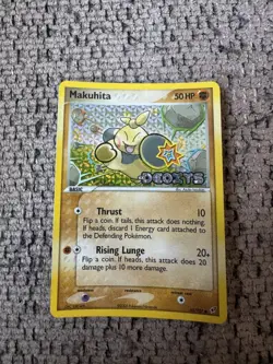 2005 Pokemon EX Deoxys 65/107 Makuhita Reverse Holo NM Rare Vintage Card STAMPED - Image 1