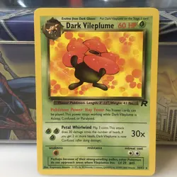 DARK VILEPLUME - Team Rocket - 30/82 - *RARE* - Pokemon Card - WOTC - Near Mint - Image 3