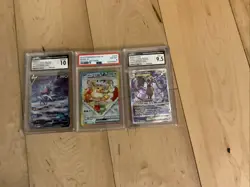 Lot Of 3 Graded Pokemon Cards Psa And CGC - Image 1