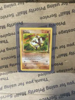 1999 TCG Mankey 55/64 Common Jungle Set Unlimited WOTC Trading Card NM 🔥 - Image 1