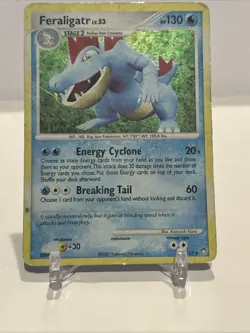 2007 Pokemon Card- Diamond & Pearl Mysterious Treasures Feraligatr Holo 8/123 - Image 3