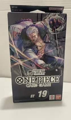 Bandai One Piece Card Game Black Smoker Starter Deck ST-19 English Version TCG - Image 1