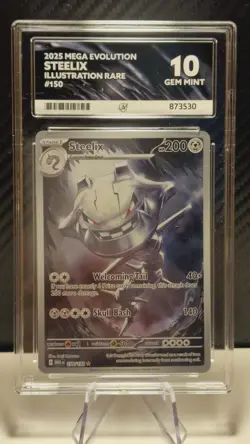 Steelix 150/132 Illustration Rare Mega Evolution Pokemon TCG Card ACE 10 - Image 1