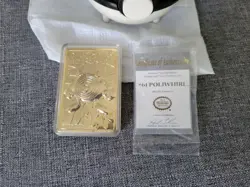 23K Gold Plated POLIWHIRL Trading Card 1999 Burger King Pokemon W/ COA - Image 2