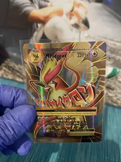 Pokemon TCG M Pidgeot EX Full Art Ultra Rare Holo 105/108 Evolutions 220 HP Card - Image 2