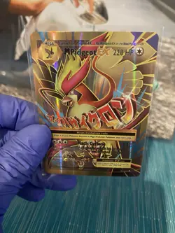 Pokemon TCG M Pidgeot EX Full Art Ultra Rare Holo 105/108 Evolutions 220 HP Card - Image 3