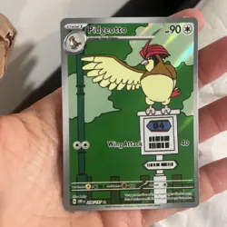 Pokemon Pidgeotto TCG Sv03: Obsidian Flames Holo Illustration Rare Card 208/197 - Image 1