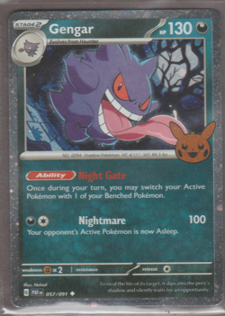 Gengar 057/091 Trick or Trade 2024 Cosmos Holo LP Pokemon TCG Card - Image 1