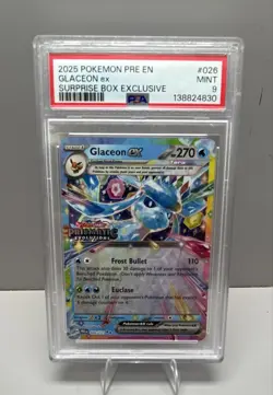 Glaceon ex - (Prismatic Evolutions Stamp) 026/131 Miscellaneous Cards & Products - Image 1