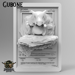 Pokemon 3D Printed Card - CUBONE - Image 2