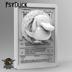 Pokemon 3D Printed Card - PSYDUCK - Image 1