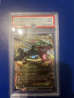 2012 Pokemon B&W Rayquaza EX PSA 9 Mint Card #85 Dragons Exalted - Image 1