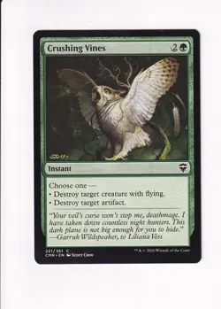 2020 MAGIC THE GATHERING MTG COMMANDER LEGENDS CRUSHING VINES (#2) (X) - Image 1