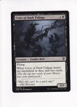 2020 MAGIC THE GATHERING MTG COMMANDER LEGENDS CROW OF DARK TIDINGS (#1) (X) - Image 1