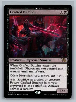 Magic The Gathering March of the Machine Grafted Butcher #0109 MTG TCG CCG - Image 1