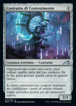 MTG Magic NEO Kamigawa Neon Dynasty - 1x ITA EX 243 U Costrutto di Contenimento - Image 1