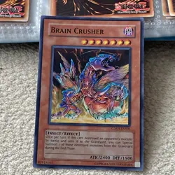 BRAIN CRUSHER GX03-EN001 SUPER RARE Near Mint Yugioh Foil Holo Unlimited - Image 3