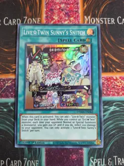 Yu-Gi-Oh! TCG Live Twin Sunny's Snitch DAMA-EN062 Super Rare 1st Edition NM - Image 1