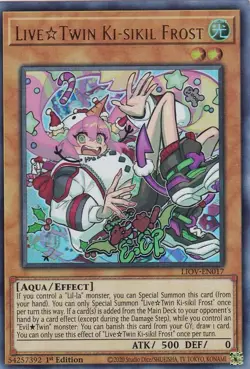 Live Twin Ki-sikil Frost Ultra Rare 1st Edition | Yu-Gi-Oh! LIOV-EN017 - Image 1