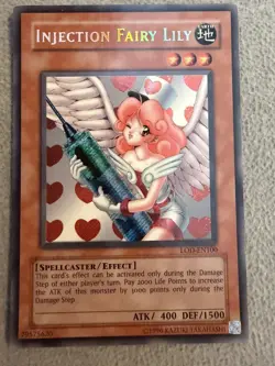 YuGiOh - Injection Fairy Lily LOD-100 Secret Rare Unlimited Edition - NM - Image 1
