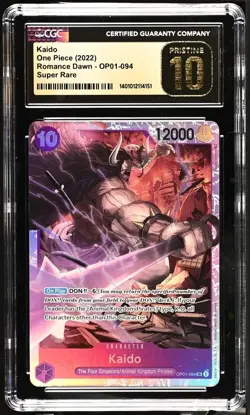 Kaido One Piece (2022) Romance Dawn #OP01-094 Super Rare CGC 10 Pristine POP 5 - Image 1
