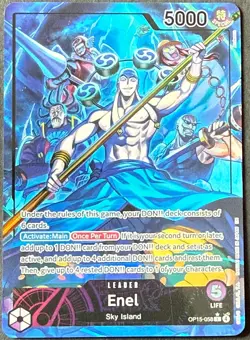 One Piece CCG Enel Leader OP15-058 Alt Art Adventure On Kami’s Island - Image 1