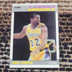 1987-88 Fleer Magic Johnson #56 Los Angeles Lakers Basketball - Image 1